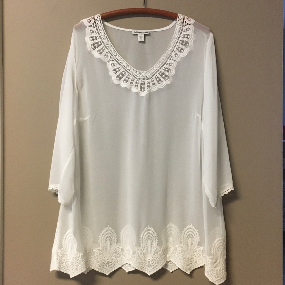 Coldwater Creek Sheer Top